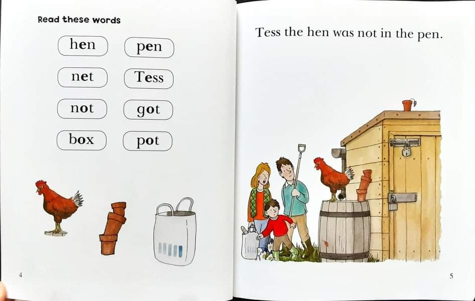 หนังสือนิทานปกอ่อน** 🍅🍅READ WITH BIFF,CHIP&KIPPER: THE RED HEN PHONICS LEVEL2