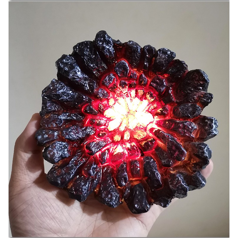 GK Resin Diorama magma burst light up งานเรซิ่น ฐานฉากแมกม่าระเบิด (เล็ก12cm)(สายUSB)
