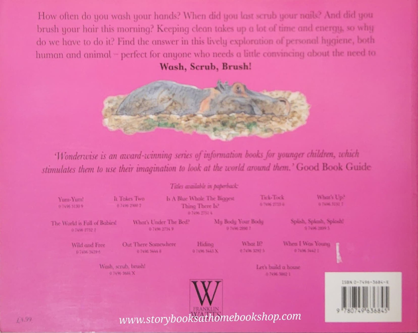 หนังสือนิทานปกอ่อน** 🍅🍓WONDERWISE:A BOOK ABOUT KEEPING CLEAN,WASH,SCRUB,BRUSH!