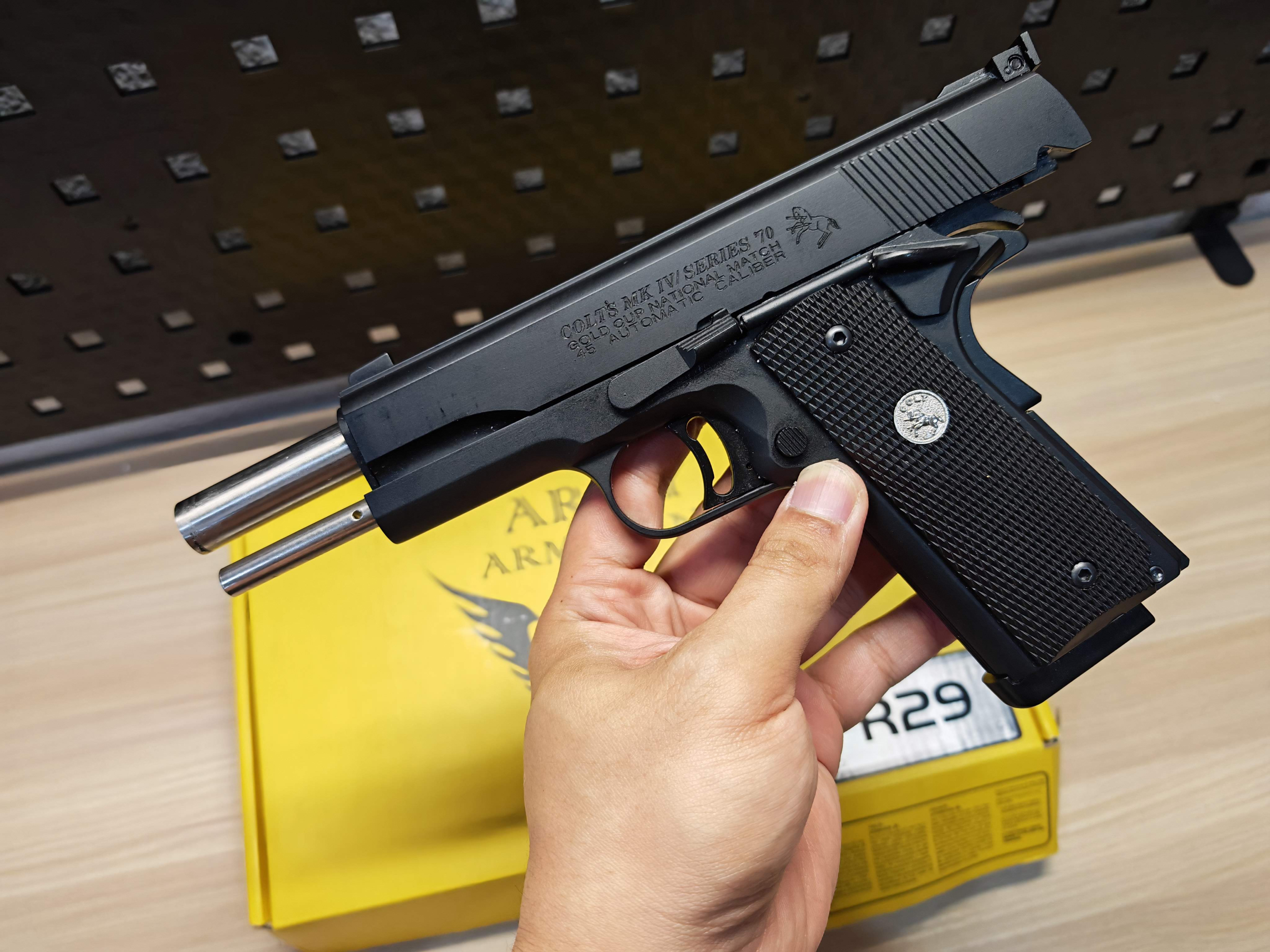 Army Armament R29 M1911 Colt MK IV Series 70 Gold Cup National Match GBB BB Gun บีบีกัน Airsoft Gun ปืนอัดลม ปืนสั้นแก๊ส มือสอง