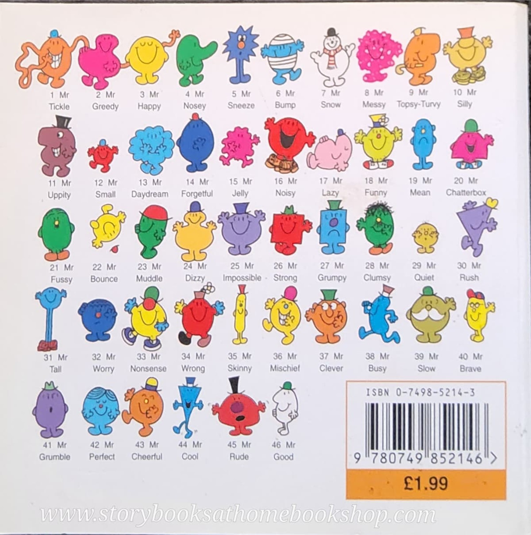 หนังสือ Bestseller Small book** **หนังสือนิทานปกอ่อน** 👉LITTLE MISS&MR.MEN👍 🍅🍅MR.NONSENSE by Roger Hargreaues