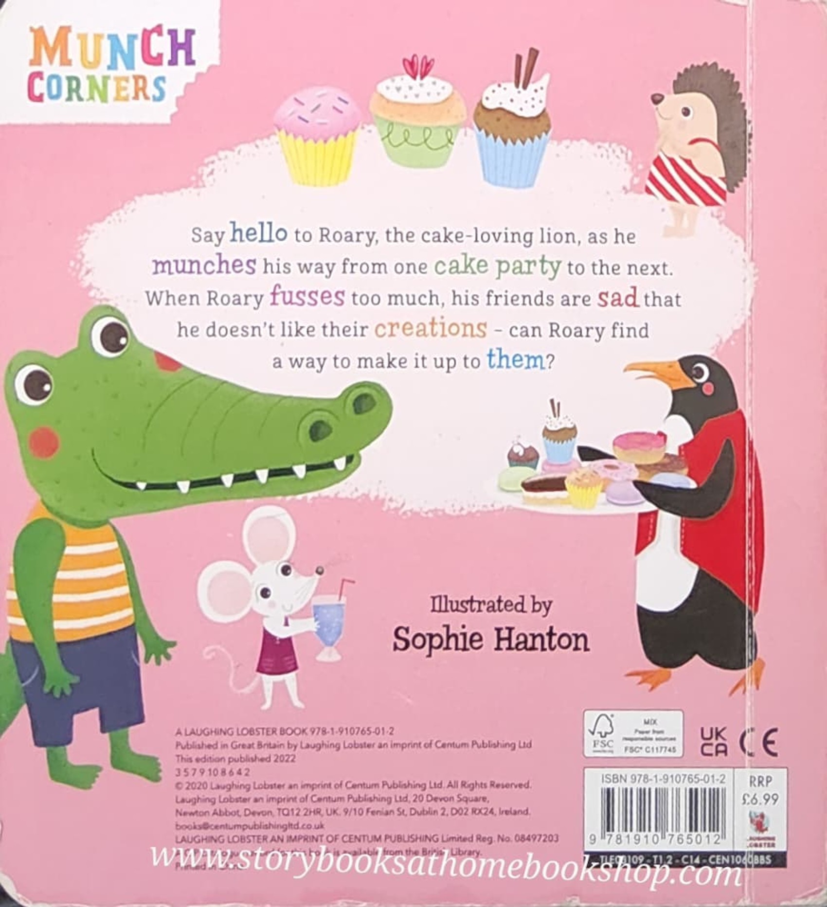 BOARD BOOK ** 🍅🍓MUNCH CORNERS:THE CAKE LION
