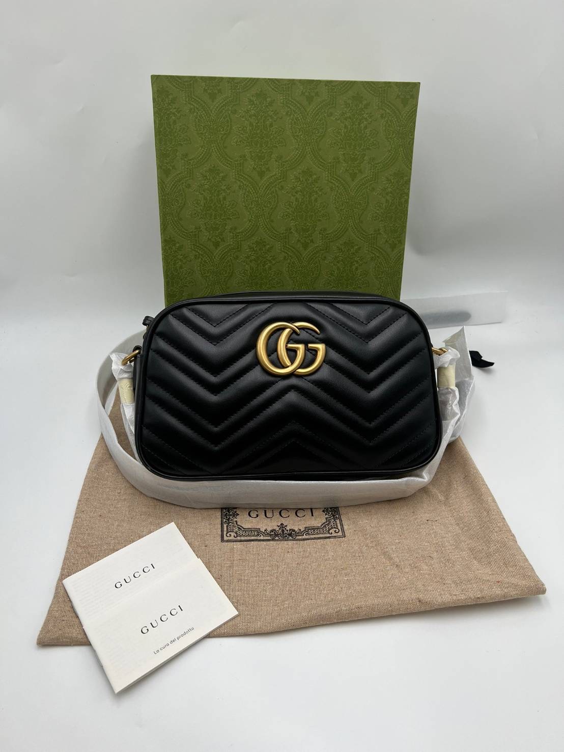 New GG Marmont small กว้าง 24 ซม. x สูง 13 ซม. x ลึก 7 ซม.