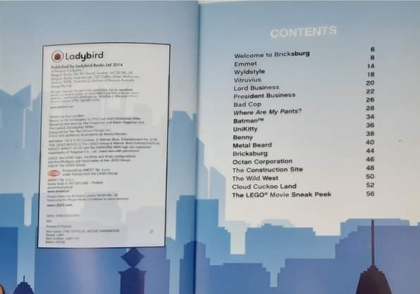 หนังสือนิทานปกอ่อน ** 🍅🍓THE LEGO MOVIE THE OFFICIAL MOVIE HANDBOOK