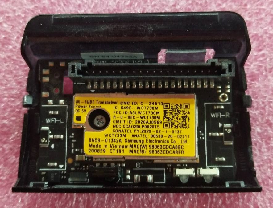 ตัวรับรีโมท /คีย์ทัช /คีย์คอนโทรล SAMSUNG (ซัมซุง) ของแท้ถอดจากเครื่อง รุ่น QA50Q60TAKXXT พาร์ทBN59-01372A