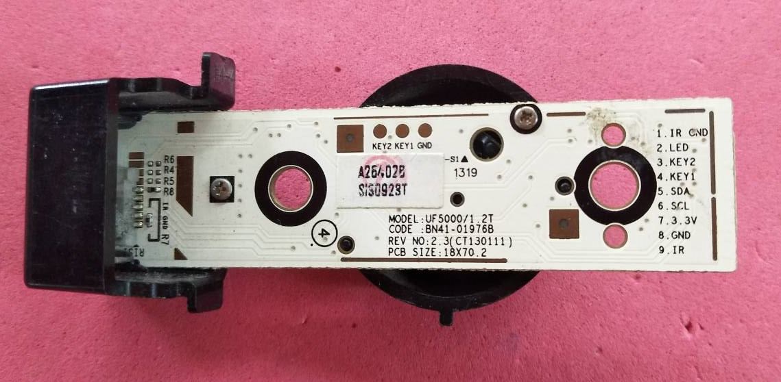 ตัวรับรีโมท/คีย์ทัช SAMSUNGของถอด พาร์ท BN41-01976B BN96-26411C BN96-26411Q รุ่นUA28F4000 UA40F5000AM UA40F5000AR UA40F5100AR UA40F5105AR UA46F5000