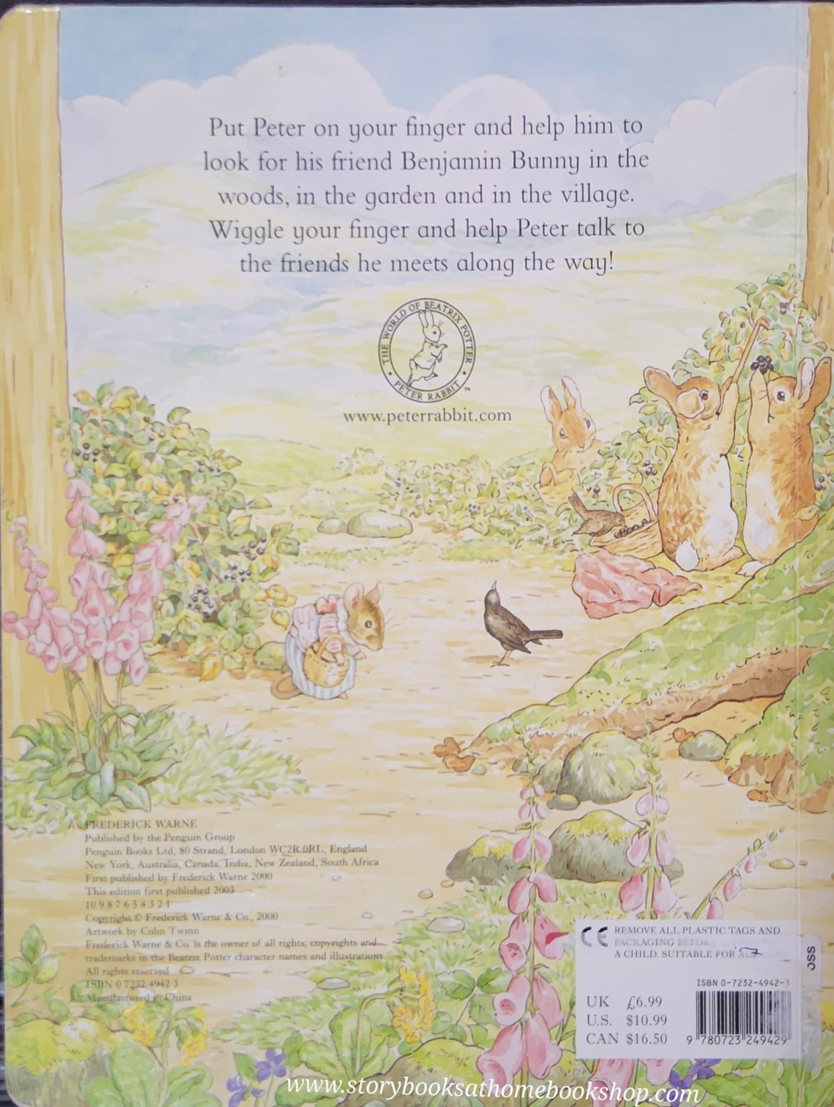 BOARD BOOK** ♥️PETER RABBIT (ไม่มีตัว FIRGER PUPPET ค่ะ)