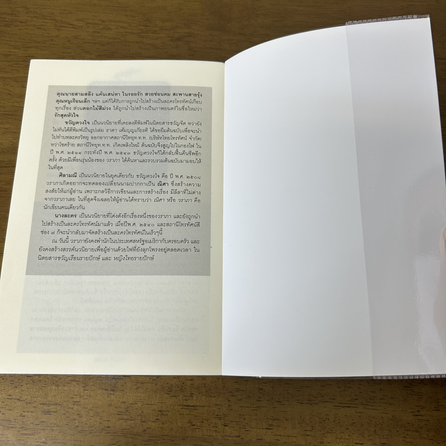 นางละคร ... วราภา (มือสอง) นิยาย โรแมนติก แสงดาว