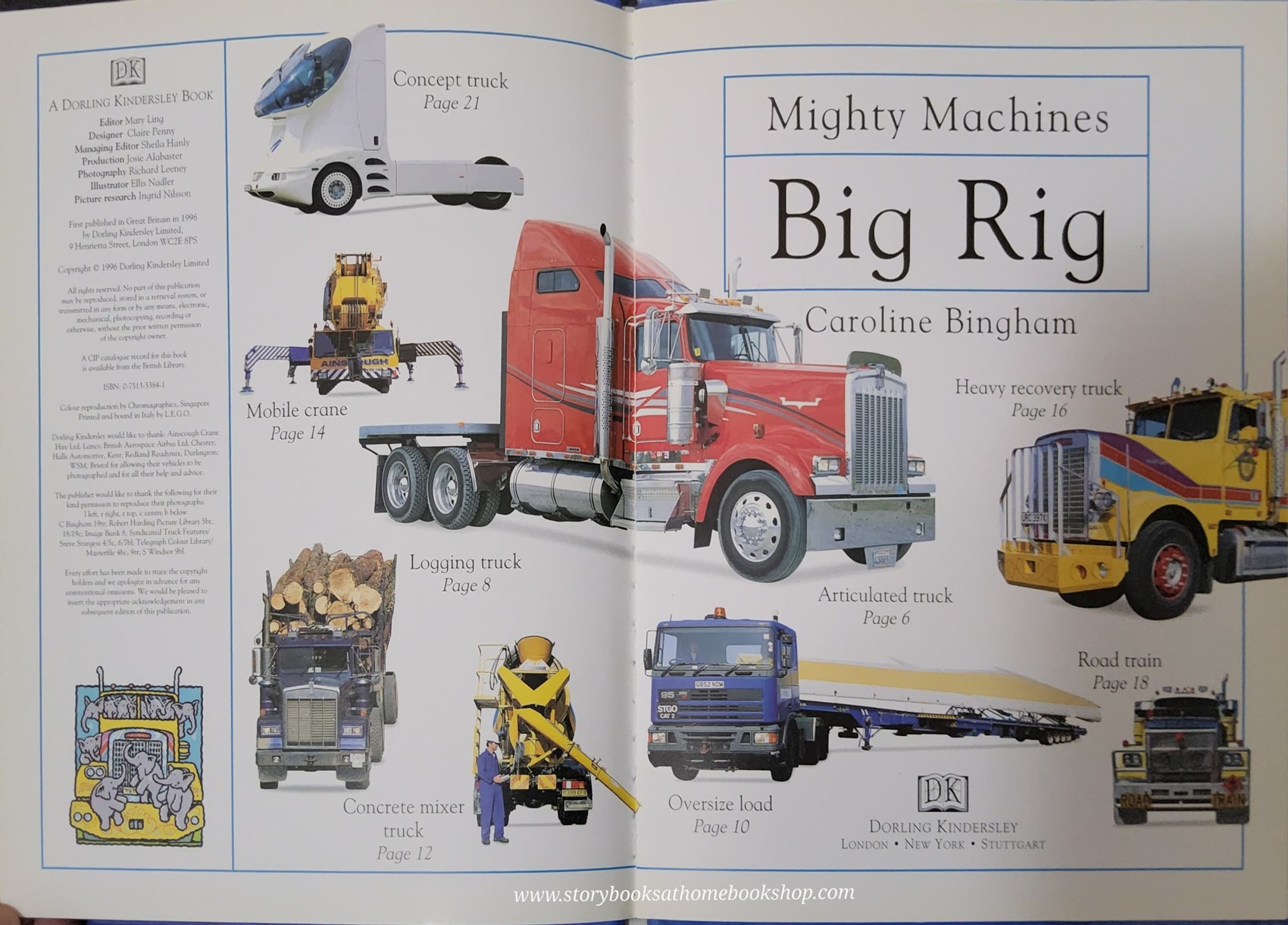 KNOWLEDGE BOOK ** 🍅🍓MIGHTY MACHINES:BIG RIG AND OTHER MASSIVE MACHINES
