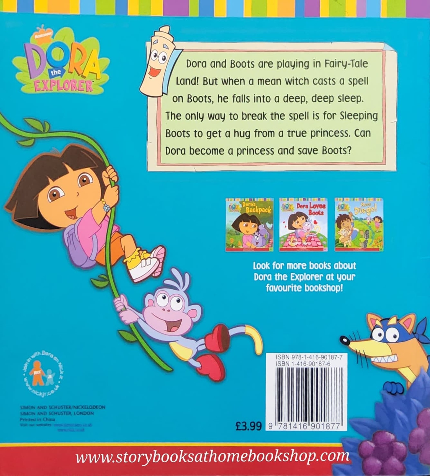 หนังสือนิทานปกอ่อน** 🍅DORA THE EXPLORER DORA'S FAIRY-TALE ADVENTURE