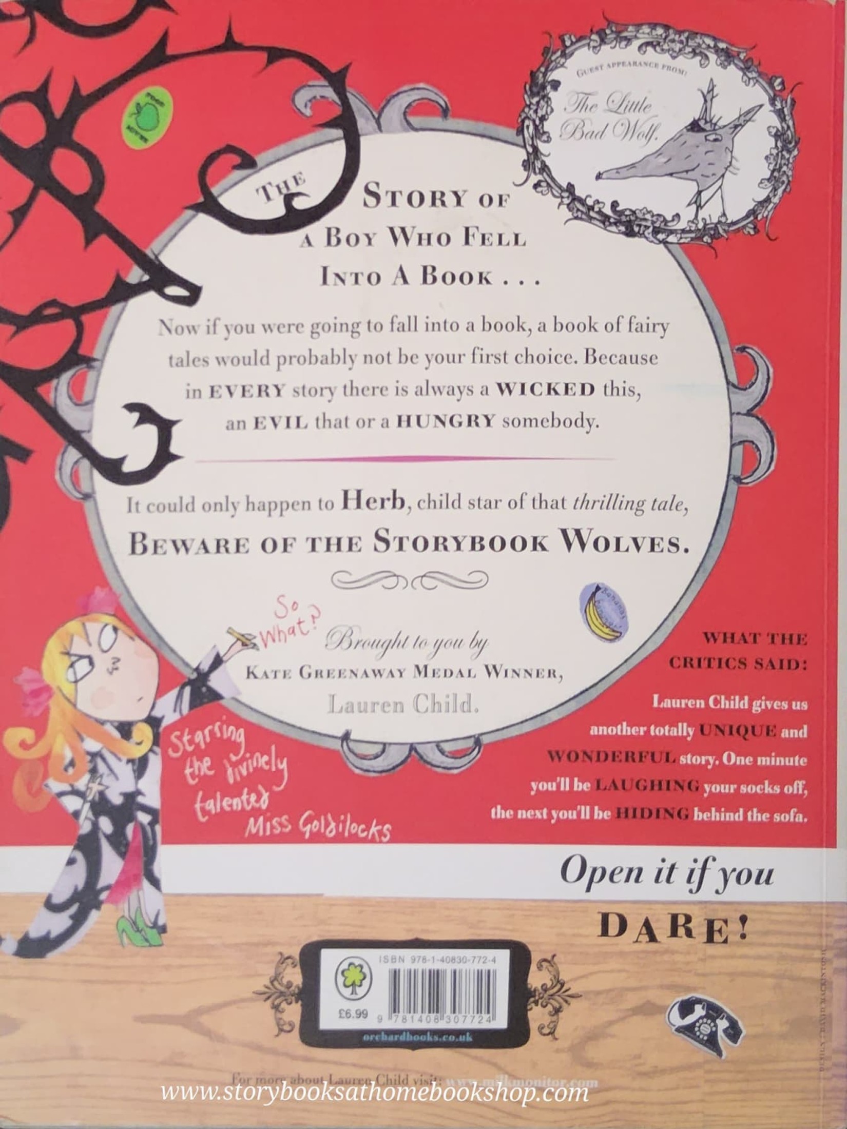 หนังสือนิทานปกอ่อน** 🍅🍓WHO'S AFRAID OF THE BIG BAD BOOK?BY LAUREN CHILD