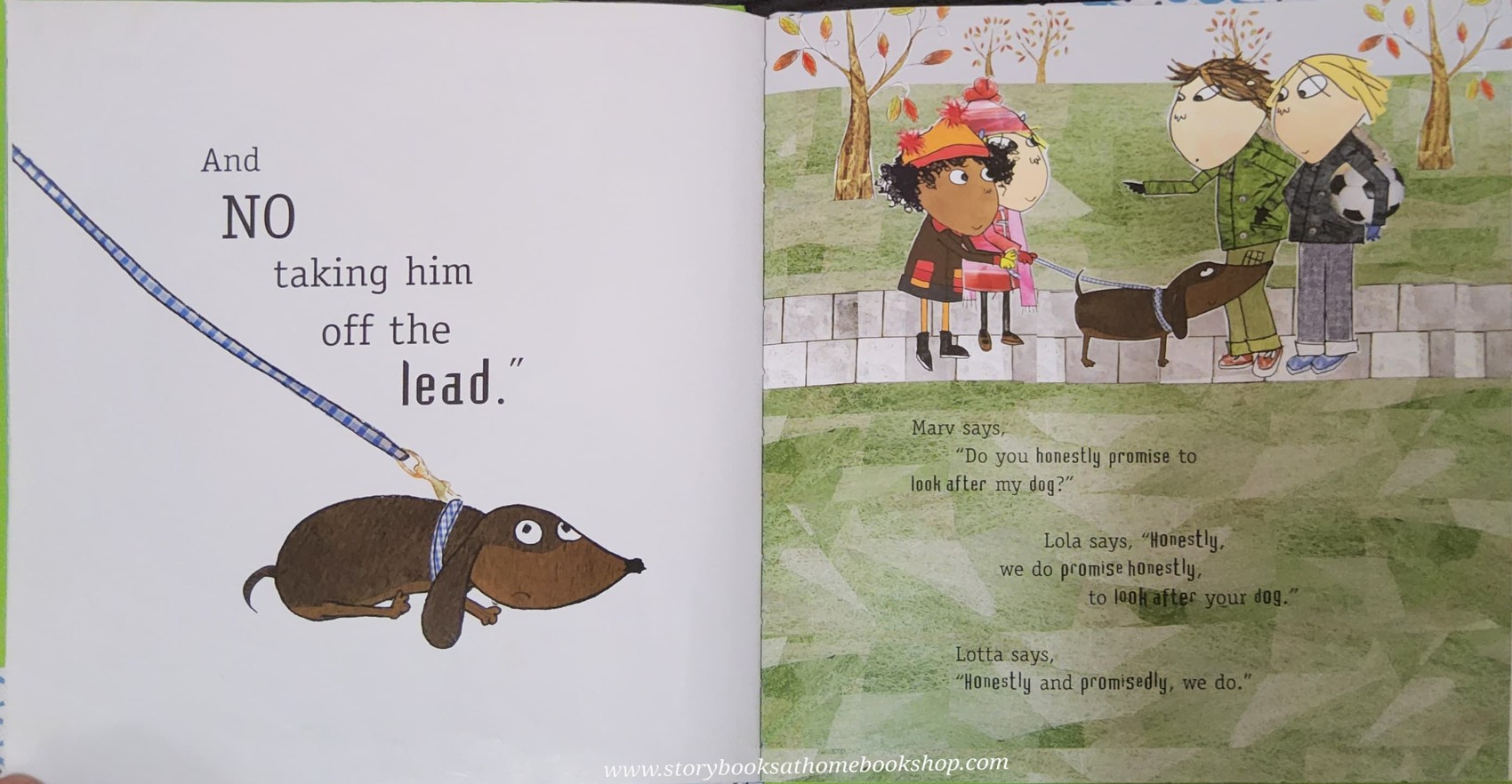 **หนังสือนิทานปกแข็ง** 🍓🍓 Charlie and Lola:WE HONESTLY CAN LOOK AFTER YOUR DOG