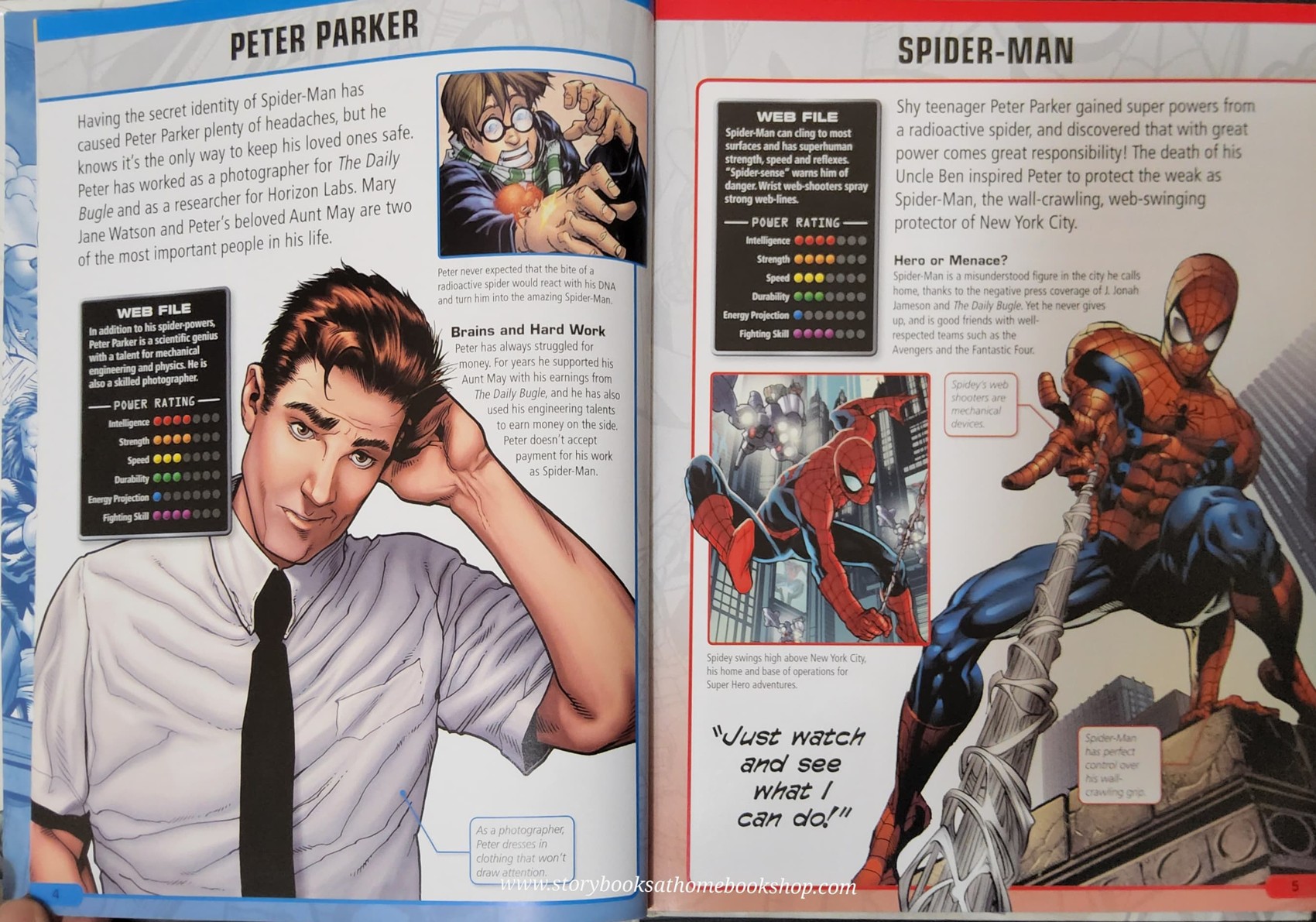หนังสือนิทานปกแข็ง* 🍓🍓MARVEL:SPIDER-MAN CHARACTER ENCYCLOPEDIA