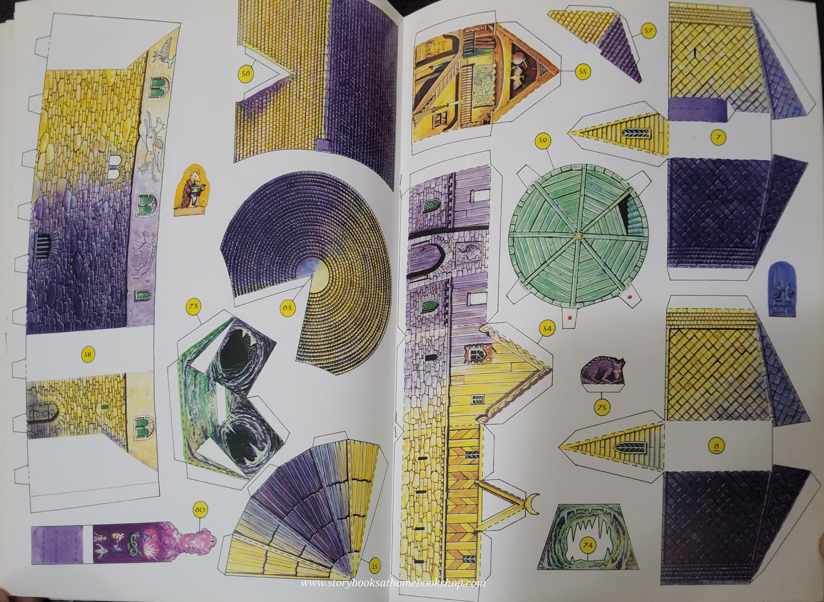 ACTIVITIES BOOK** ♥️USBORNE CUT-OUT MODEL:MAKE THIS WIZARD'S CASTLE