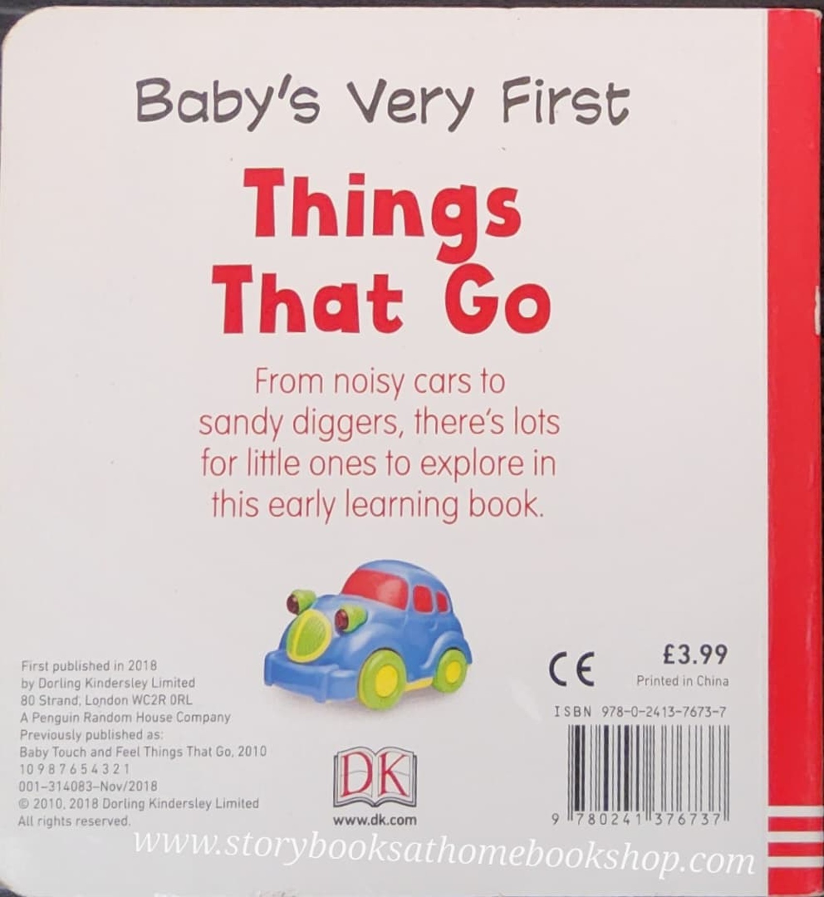 Board Book** 🍅🍓DK BABY'S VERY FIRST:THINGS THAT GO