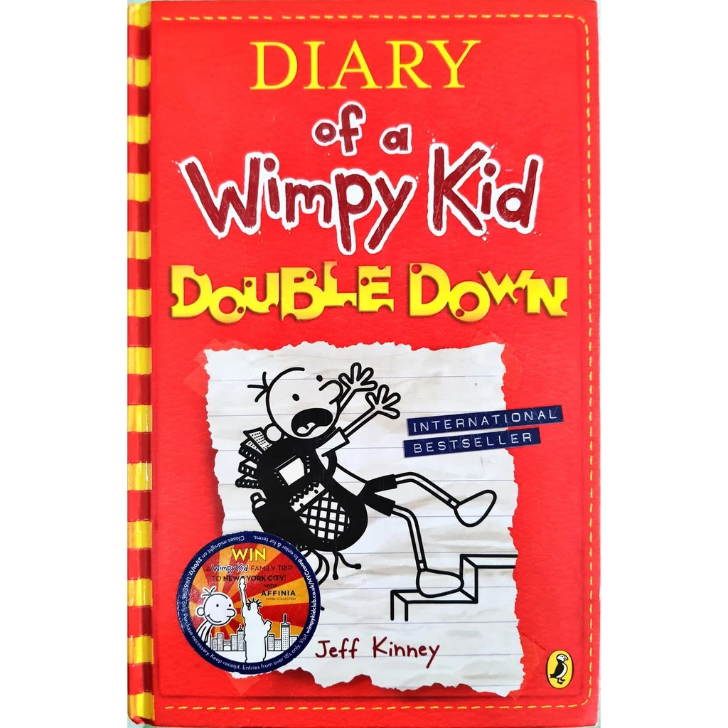 วรรณกรรมเยาวชน** 🍓🍓DIARY OF A WIMPY KID DOUBLE DOWNl #7 BY JELL KINNEY (ปกแข็ง)