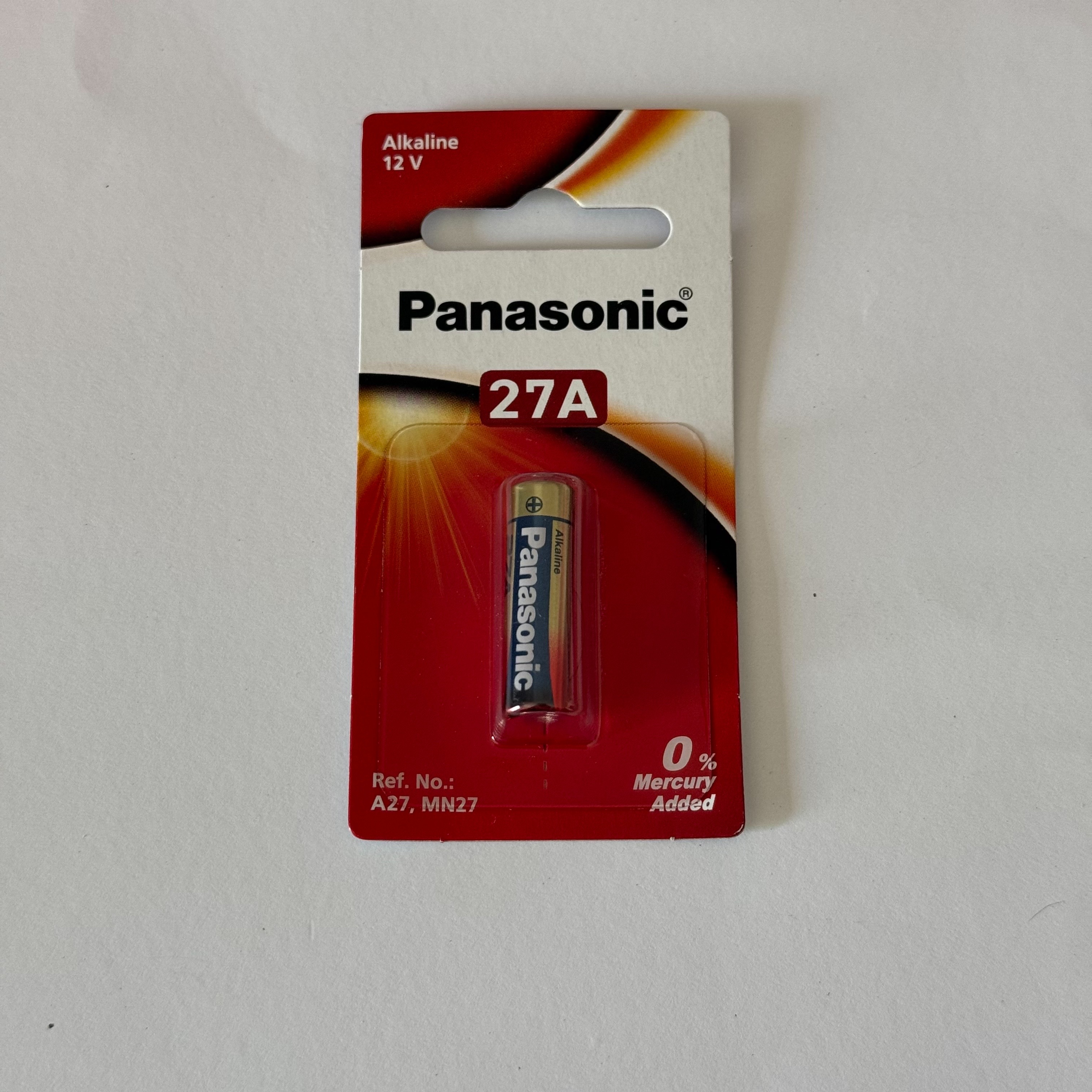 ถ่าน Panasonic 12V 27A อัลคาไลน์ ถ่านรีโมต ถ่านแท้ 100% (1 ก้อน)