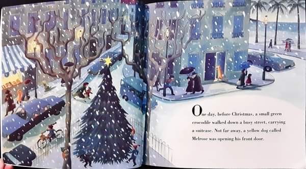 หนังสือนิทานเด็ก ภาษาอังกฤษ ปกอ่อน 🍓🍓 Melrose and Croc TOGETHER AT CHRISTMAS/Used สภาพ 70-80%