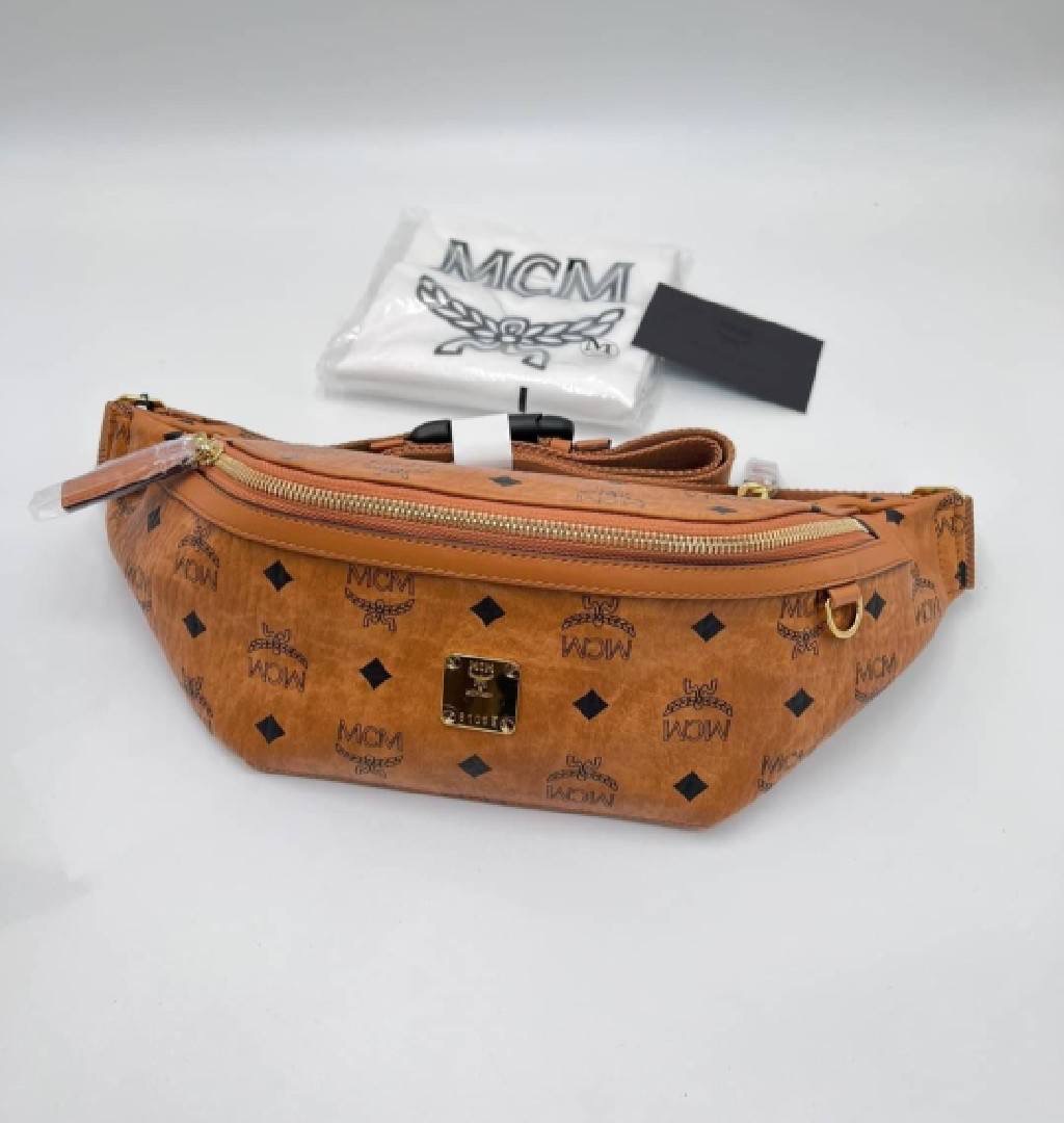 New Mcm belt bag size medium