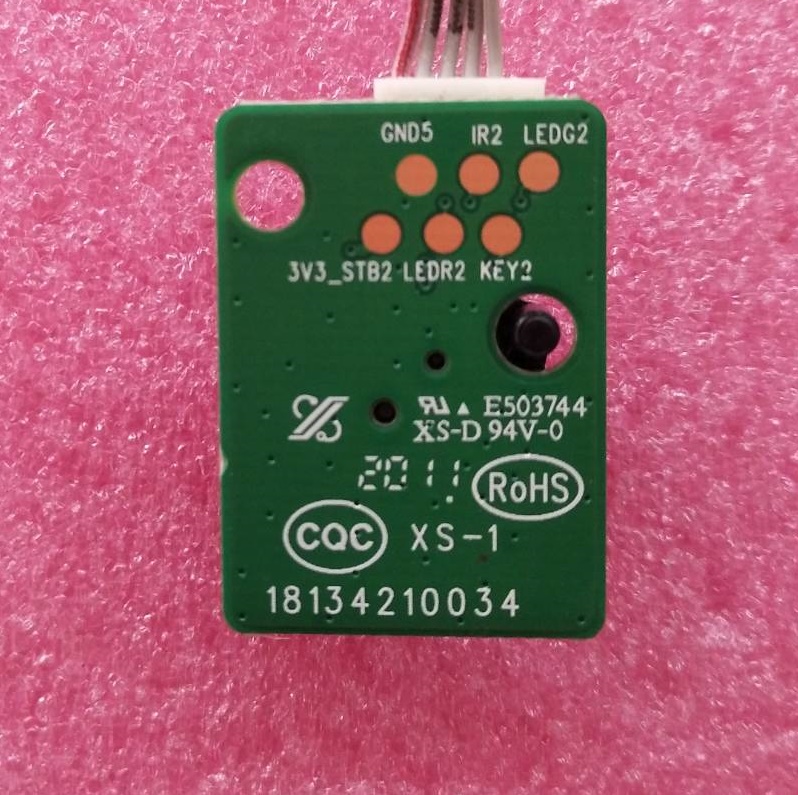 ตัวรับรีโมททีวี พานาโซนิค Panasonic ของแท้ถอดจากเครื่อง รุ่น TH-55GX650T พาร์ทE503744 XS-D 94V-0 18134210034