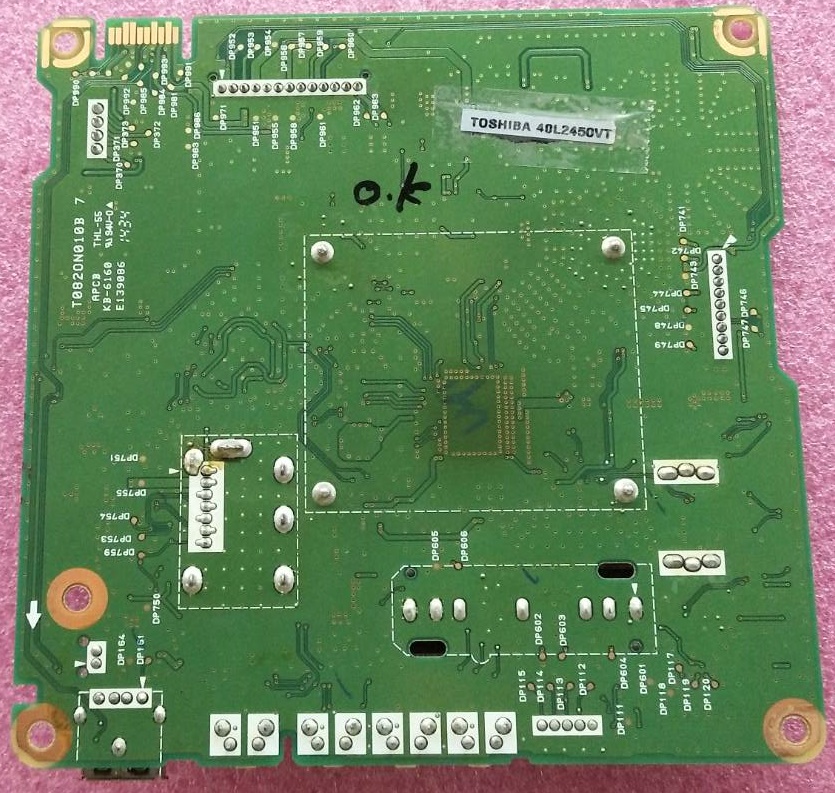เมนบอร์ดทีวี โตชิบา TOSHIBA ของแท้มือสองถอดจากเครื่อง ใช้กับรุ่น 40L2450VT