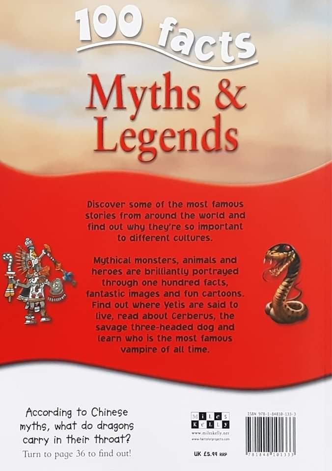 หนังสือนิทานปกอ่อน** 🍓🍓 100 FACTS MYTHS&LEGENDS