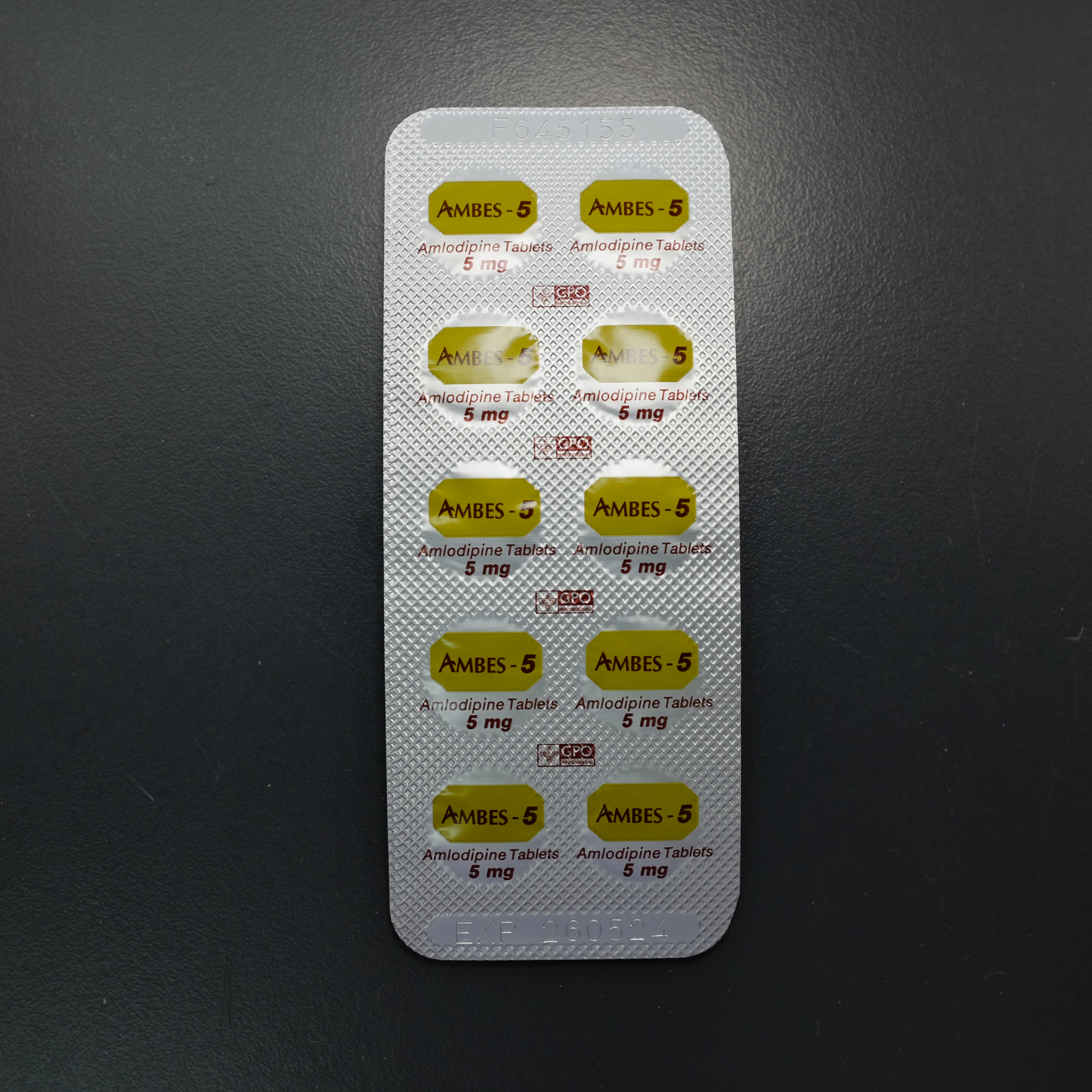 ยาลดความดัน AMBES 5 mg