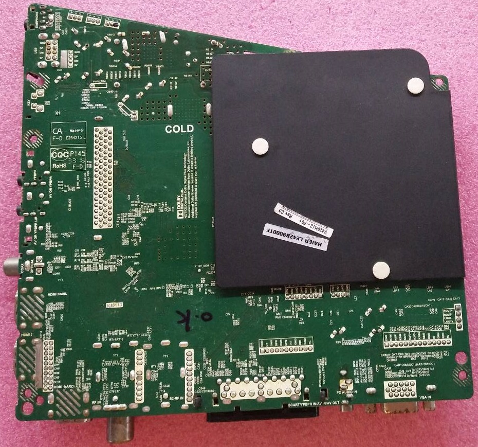 เมนบอร์ดทีวี HAIER ไฮเออร์ ของแท้ถอดจากเครื่อง ใช้กับรุ่น LE42B9000TF พาร์ท TP.MS3463S.PB801 เวอร์ชั่นใช้จอเบอร์ V420HJ2-P01