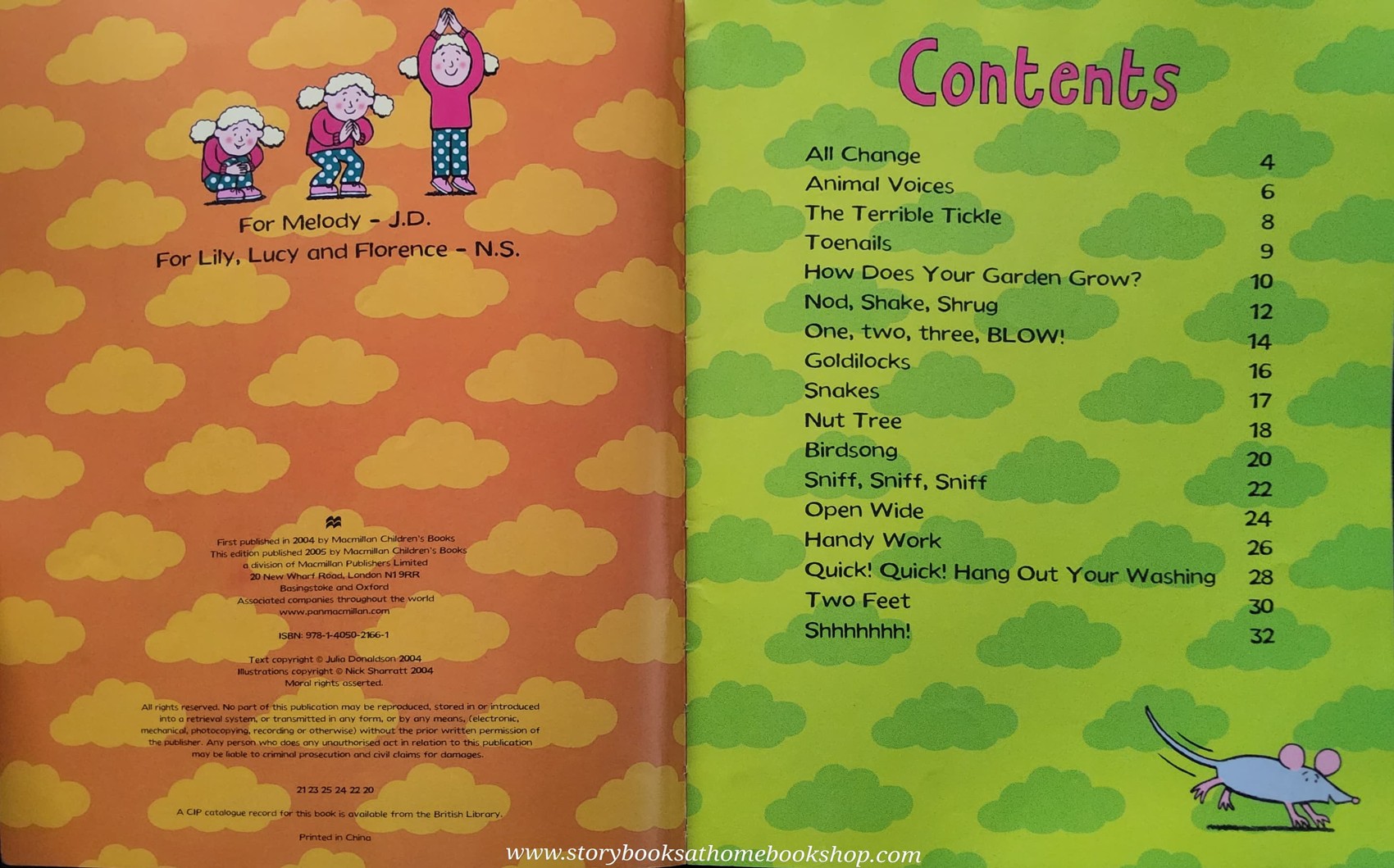 หนังสือนิทานปกอ่อน** 🍅🍅WRIGGLE AND ROAR! WHYMES TO JOIN IN WITH BY JULIA DONALSON AND NICK SHARRATT