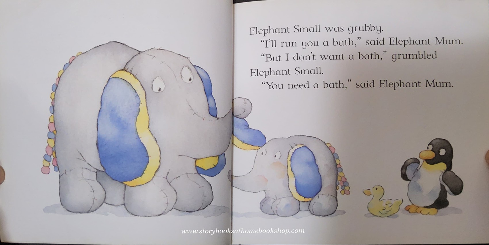 หนังสือนิทานปกอ่อน ** 🍅🍓ELEPHANT SMALL AND THE SPLASHY BATH