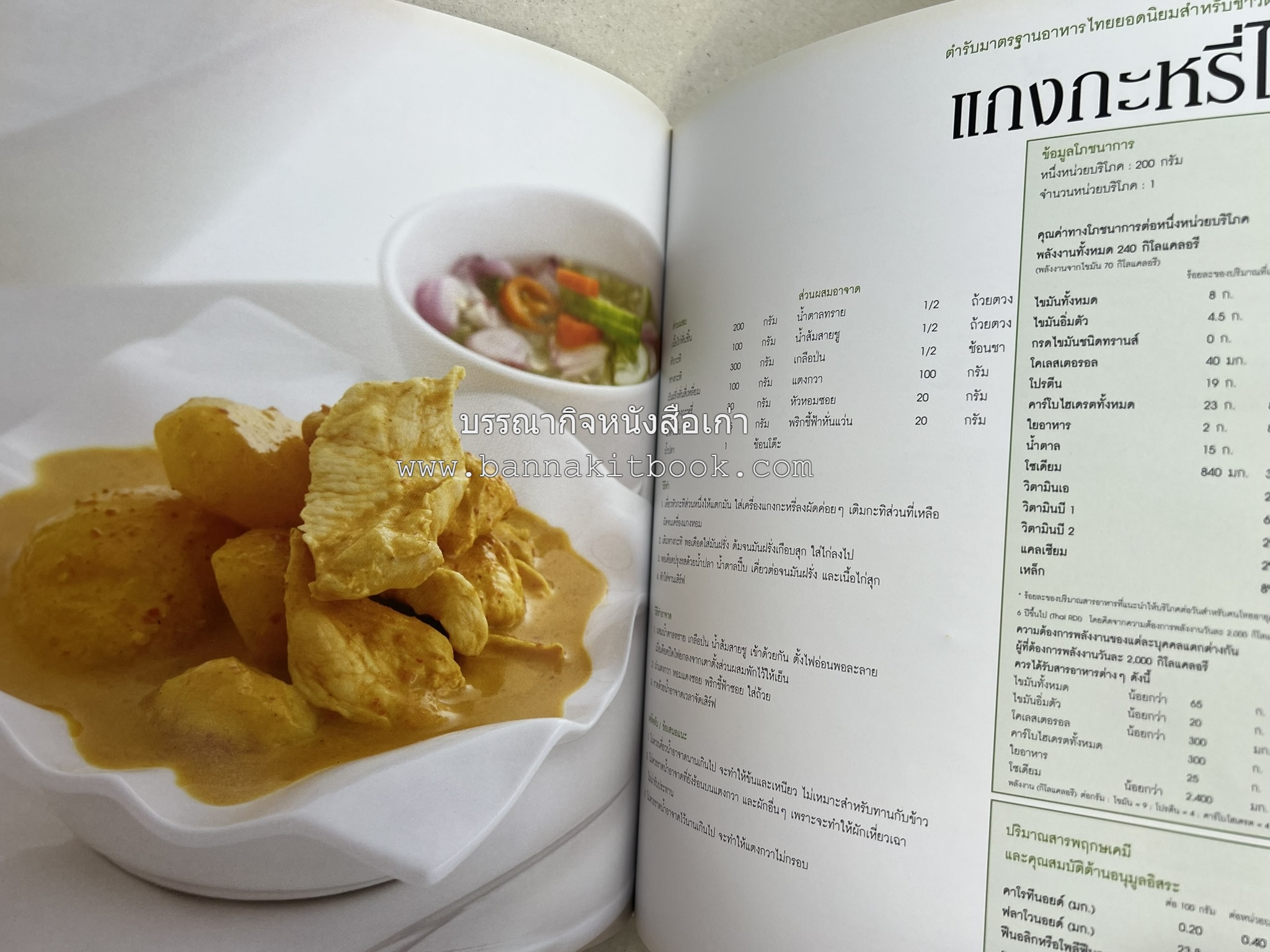 อาหารไทย...จากอดีตสู่ปัจจบัน (ตำรับดั้งเดิม ตำรับยอดนิยม และตำรับเครื่องแกงไทย โดย : มหาวิทยาลัยสวนดุสิต และสถาบันอาหาร (NFI).