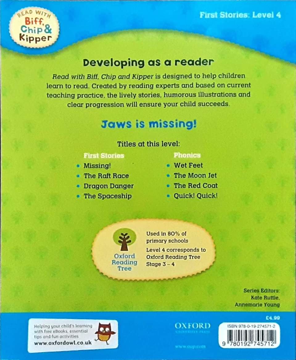 หนังสือนิทานปกอ่อน** 🍓🍓Biff Chip&Kipper:First Stories Level4:Missing