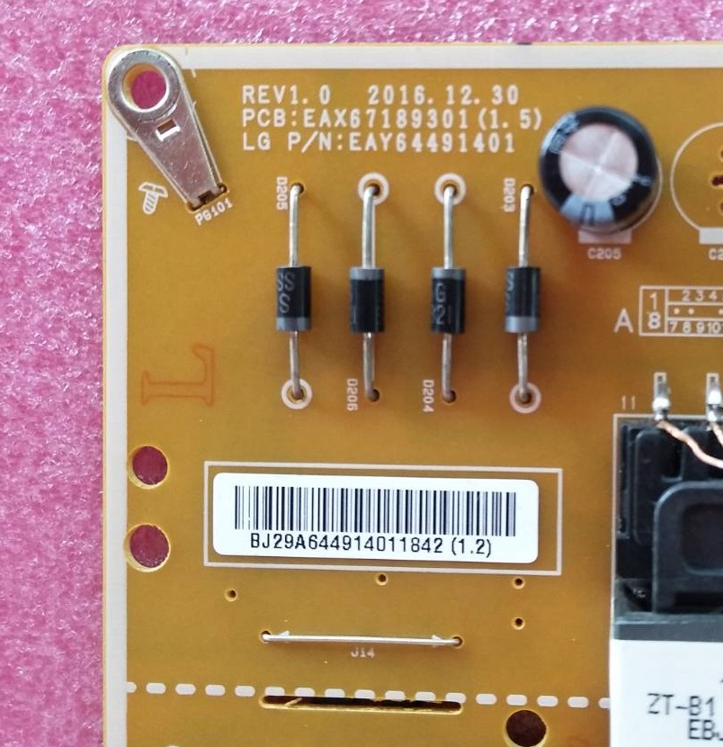 POWER SUPPLY LG (ซับพลาย แอลจี) ของแท้ถอดจากเครื่อง ใช้กับรุ่น 49LJ550T.ATD 49LJ550T.ATM 49LK5700PTA.ATM พาร์ท EAY64491401 EAX67189301