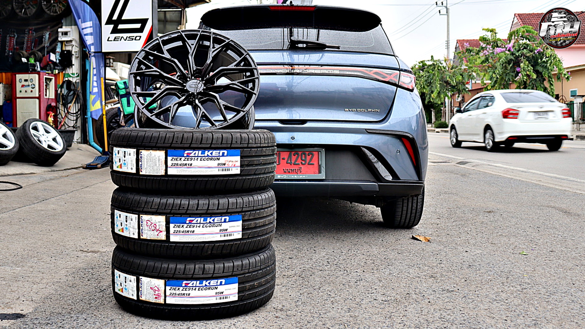 BYD Dophin ป้ายแดง เปลี่ยนล้อยาง ล้อ Emotion-R VAG ขอบ18นิ้ว ยาง FALKEN ZE914 225/45R18 95W