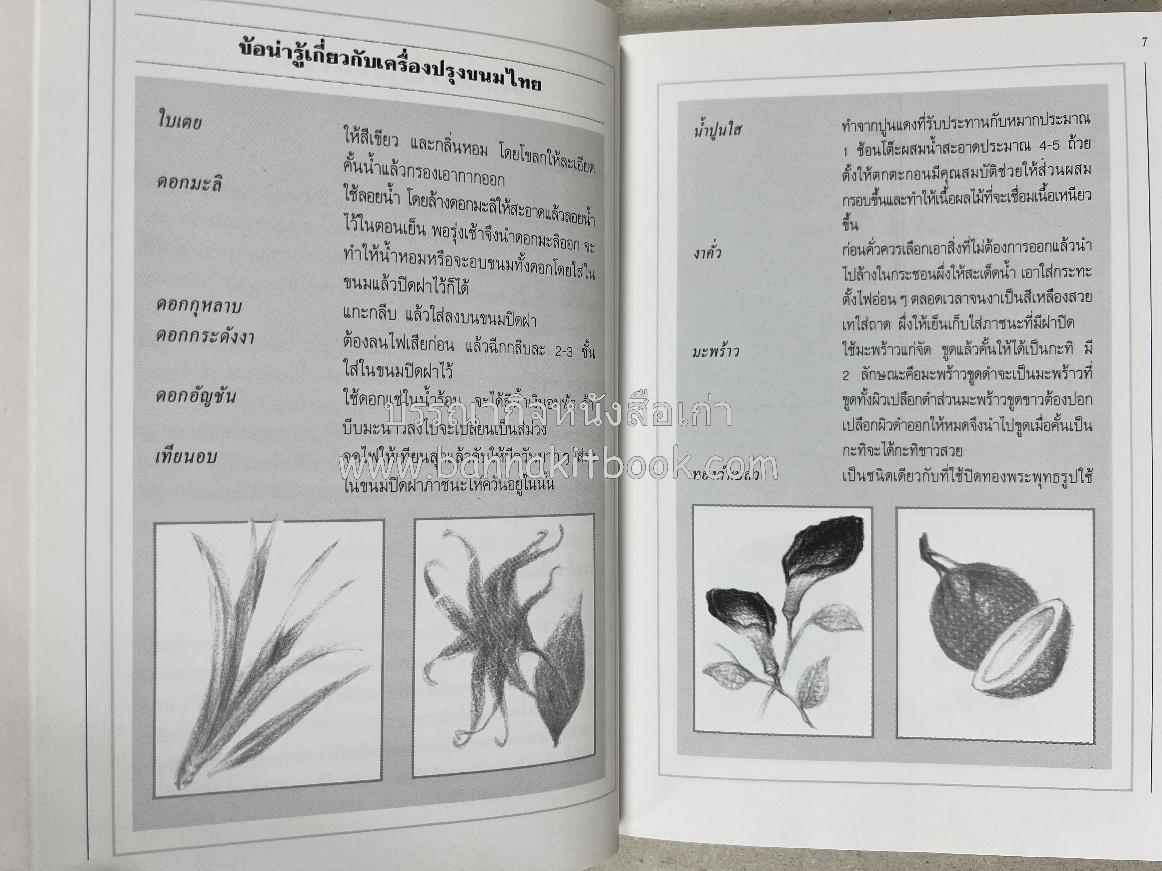 ขนมไทย (1) และ ขนมไทย (2) หนังสือขนมเล่มแรกของสำนักพิมพ์แสงแดด สูตรขนมไทยโบราณ (2 เล่มชุด) โดย : อาจารย์ศรีสมร คงพันธุ์.