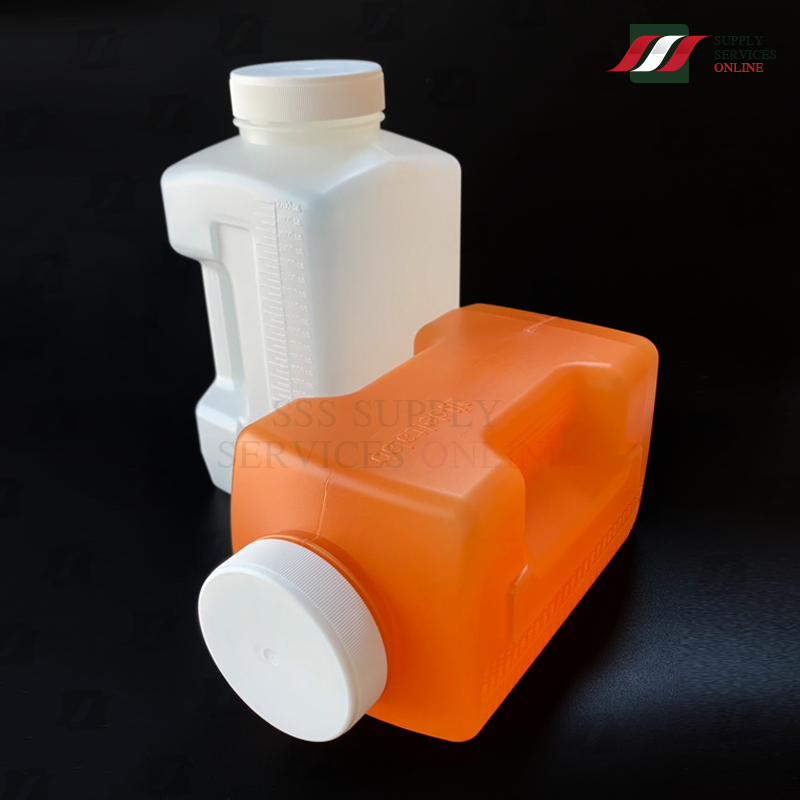 กระบอกเก็บปัสสาวะ 24 ชั่วโมง Urine Contriner 24hr. ขนาดบรรจุ 2.7 ลิตร สีขาว/สีชา