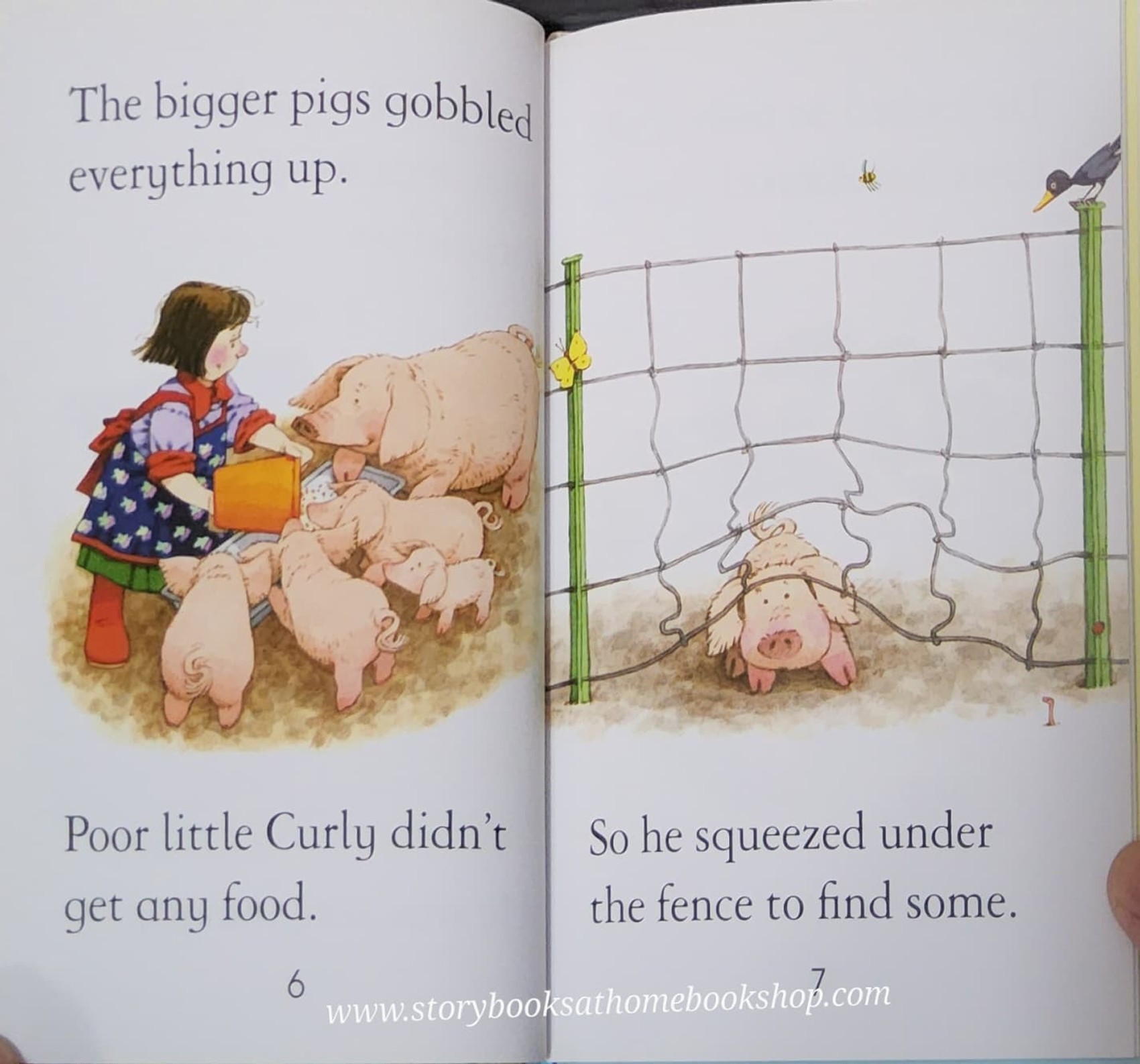 หนังสือนิทานปกแข็ง** ♥️USBORNE FIRST READING: FARMYARD TALES PIG GETS STUCK