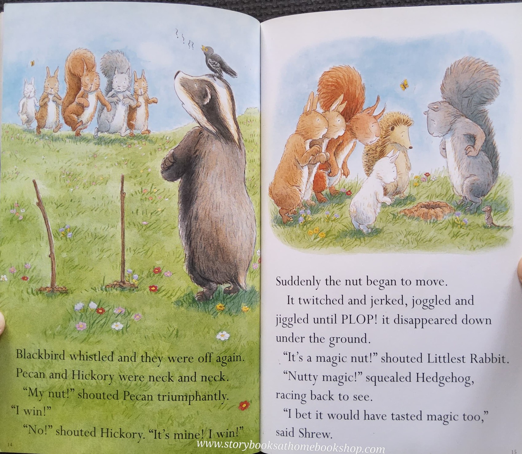 หนังสือนิทานปกอ่อน** 🍅READY STEADY READ THE NUTTY NUT CHASE BY KATHRYN WHITE AND VANESSA CABBAN