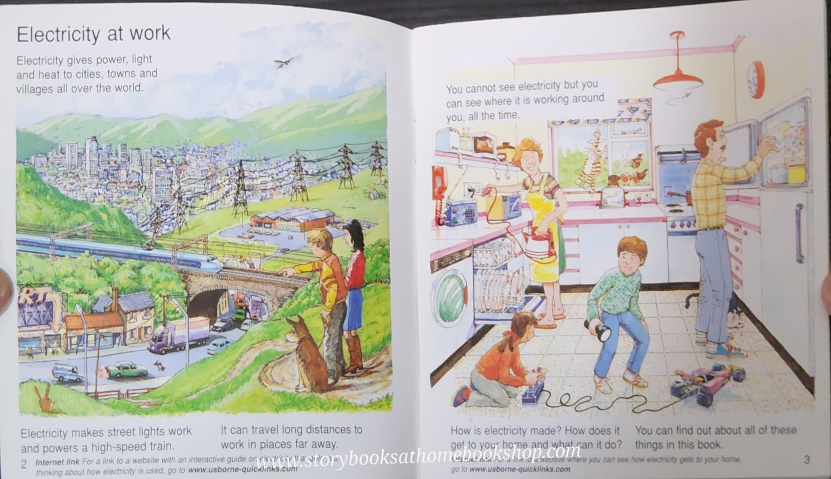 KNOWLEDGE BOOK** ♥️♥️USBORNE POCKET SCIENCE WHERE DOES ELECTRICITY COME FROM?