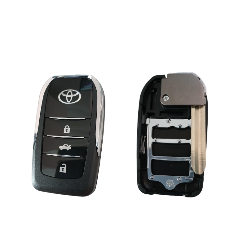 กรอบรีโมต Toyota 3 ปุ่ม (ล็อก+ฝาท้ายรถ+ปลดล็อก)