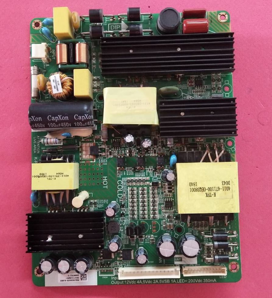 เพาเวอร์ซัพพลายทีวีอะโคเนติค/ภาคจ่ายไฟทีวีอะโคเนติค (Power Supply TV ACONATIC) อะไหล่แท้/มือสองพร้อมใช้งาน ใช้กับรุ่น49US533AN :K-PL-FH1 (ใช้กับไดร์ขับหลอด 2ชุด)