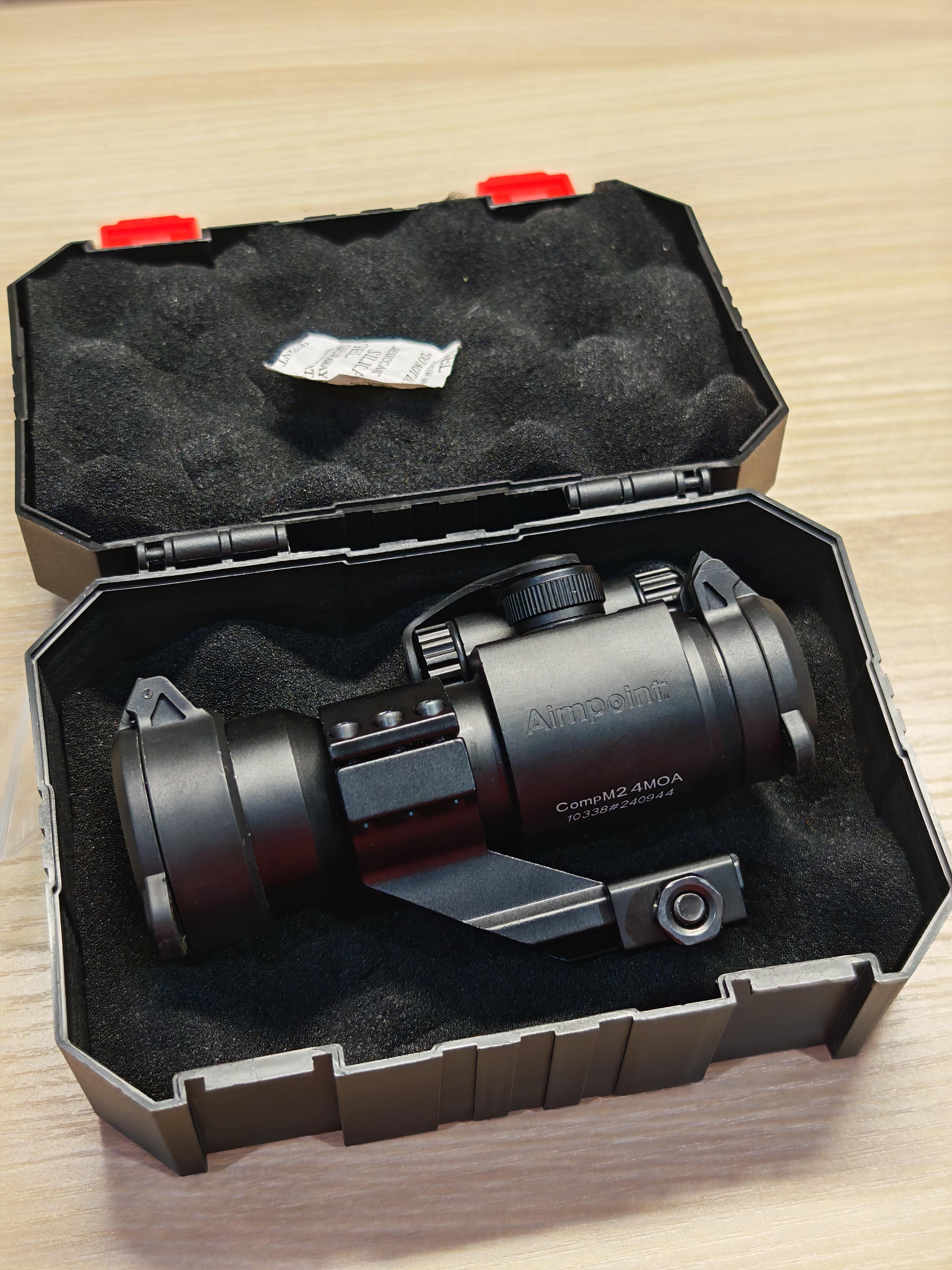 Holy Warrior Red Dot Aimpoint Comp M2 + ขาจับ 2 แบบ โค้งและตรงกล่องครบ มือสอง