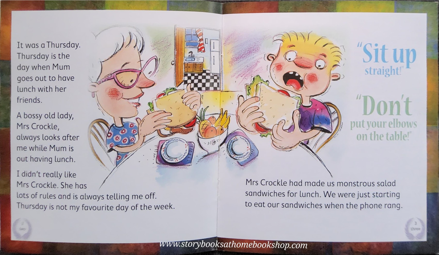 หนังสือนิทานปกอ่อน** ♥️DON'T TALK WITH YOUR MOUTH FULL!