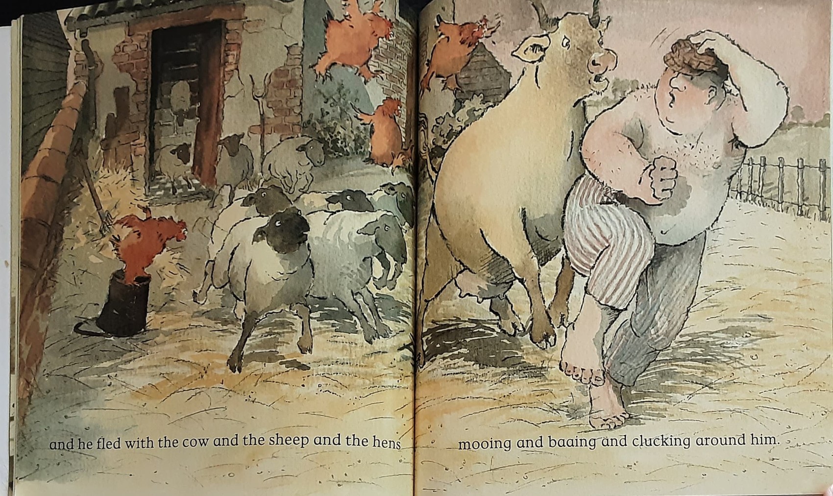 หนังสือนิทานปกอ่อน** 🍅🍓FARMER DUCK BY MARTIN WADDELL.HELEN OXENBURY