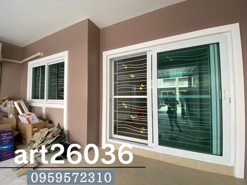 เหล็กดัด ประตูและหน้าต่าง มุ้งลวด ลายน่ารัก ผีเสื้อและดวงดาว