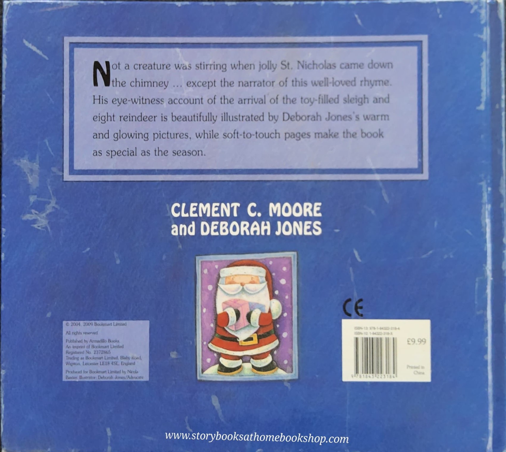 TOUCH AND FEEL BOARD BOOK ** ♥️♥️THE NIGHT BEFORE CHRISTMAS (A SOFT TO TOUCH STORY)