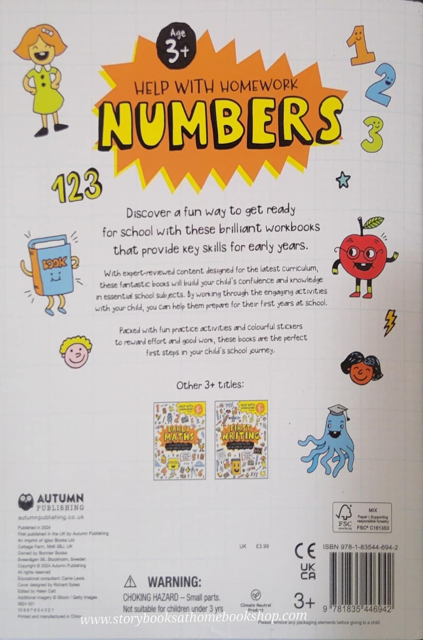 PRACTICE BOOK** ð
ð
NUMBERS AGE 3+