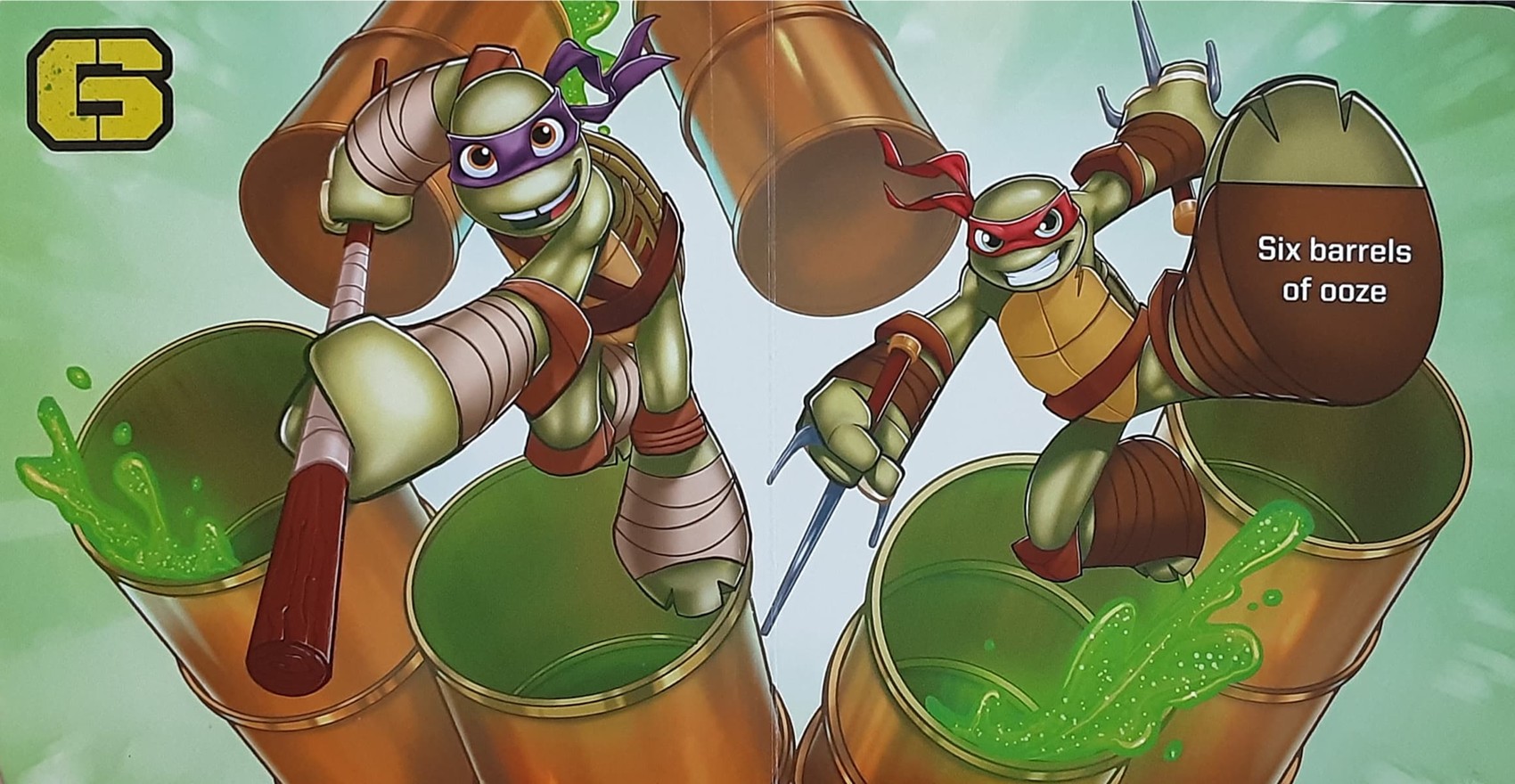 BOARD Book หนังสือนิทานเด็ก ภาษาอังกฤษ 🍅🍓TEENAGE MUTANT NINJA TURTLES:STRENGTH IN NUMBER /สภาพ 80-90%