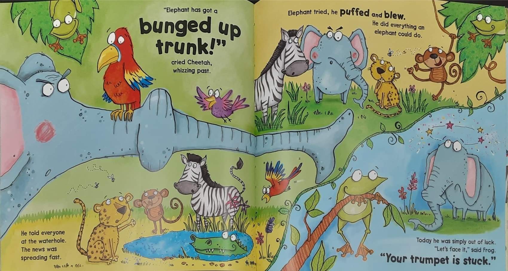 หนังสือนิทานปกอ่อน ** 🍅🍓 THE BUNGED UP TRUNK