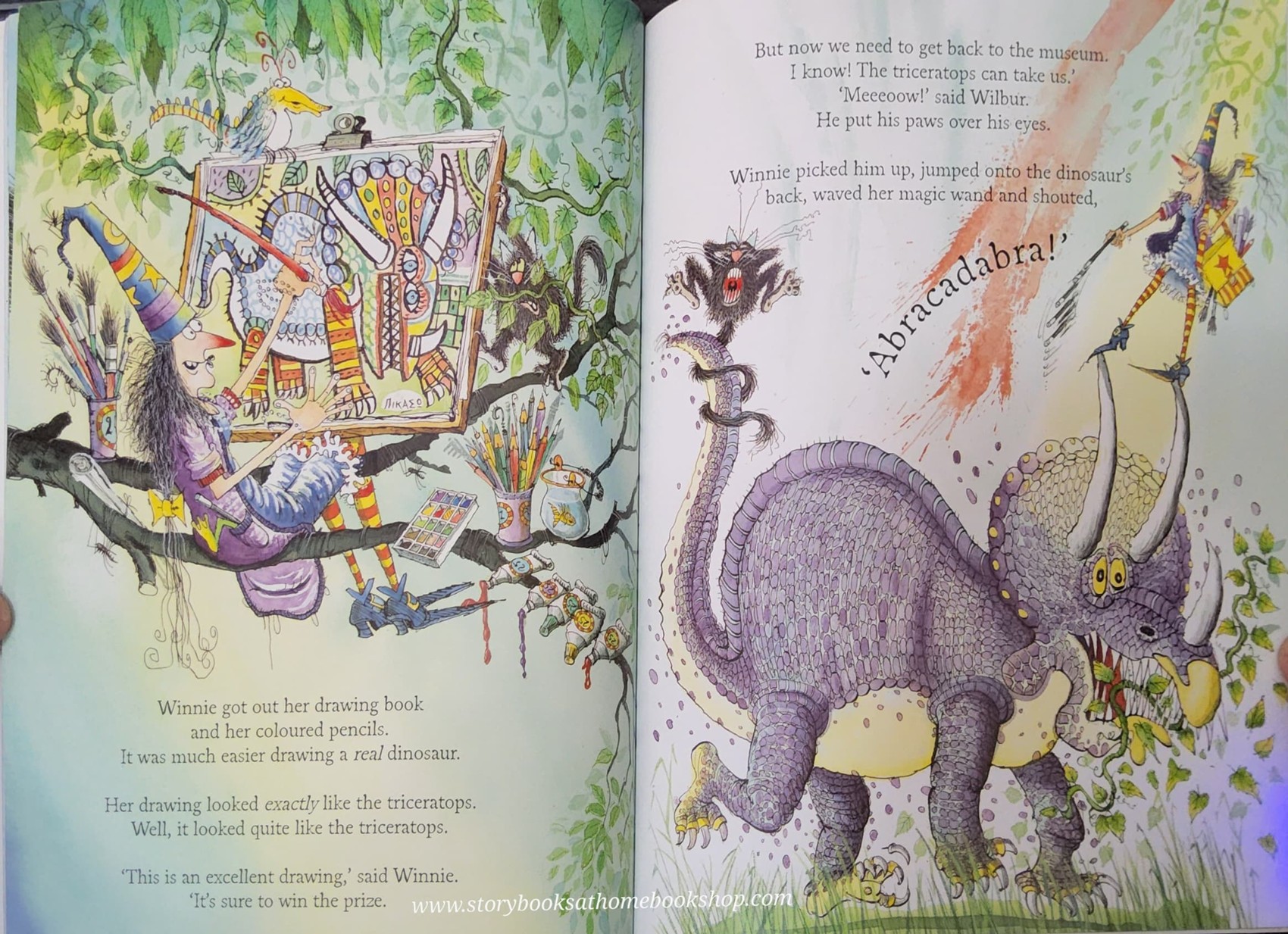 หนังสือนิทานปกอ่อน** 🍅WINNIE AND WILBUR THE DINOSAUR DAY by Valerie Thomas and Korky Paul